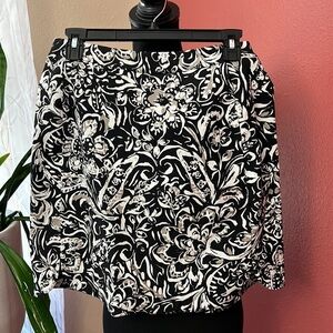 Margaret M Deandra A-line Floral Mini Skirt Size M